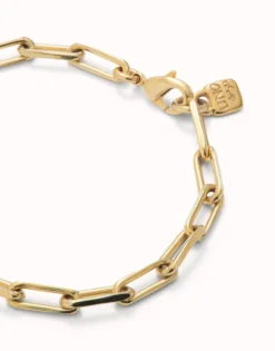 Rectangular link chain bracelet