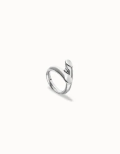 Ring with two intertwined organic forms