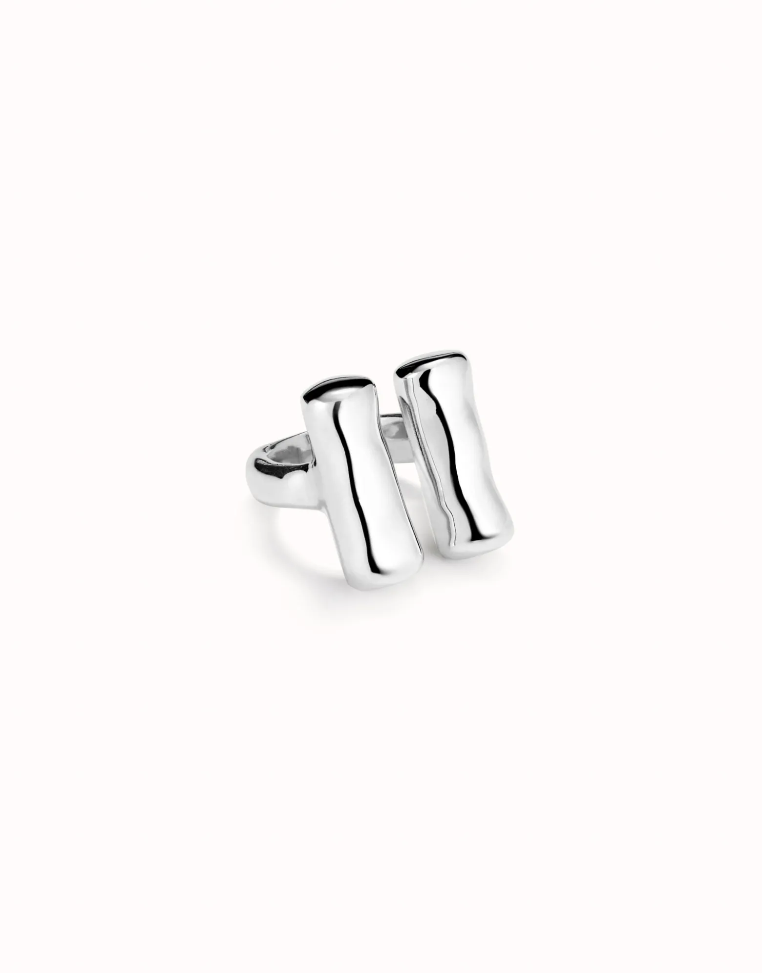 Ring with two vertical tubes