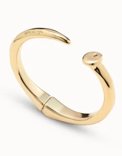 Sculptural‑style bangle bracelet