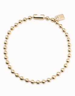 Short beaded necklace with padlock