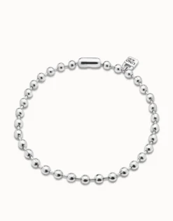 Short beaded necklace with padlock