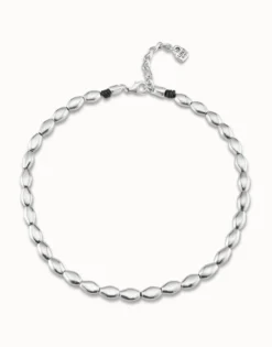 Short bead shape link necklace