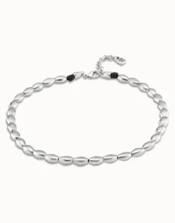 Short bead shape link necklace