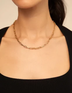 Short link chain charm necklace