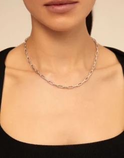 Short link chain charm necklace