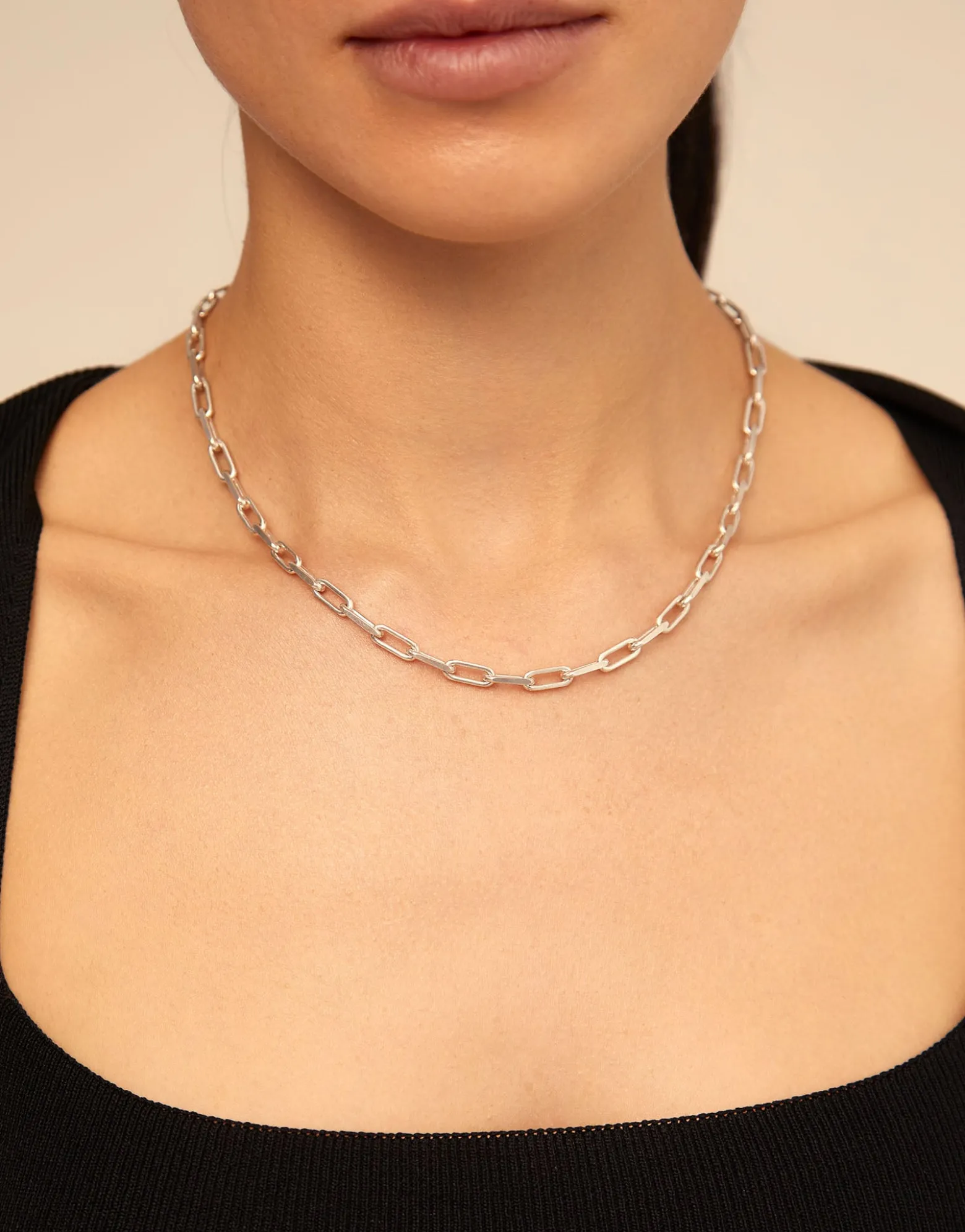 Short link chain charm necklace