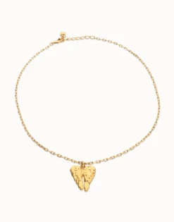 Short necklace with wing detail