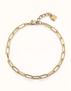 Short oval link chain necklace