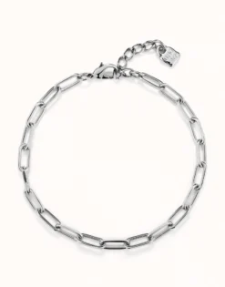 Short oval link chain necklace