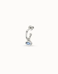 Single Hoop Charm With A Cristal