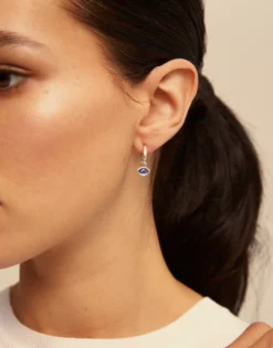 Single Hoop Charm With A Cristal