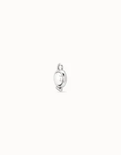 Single Hoop Charm With A Pearl