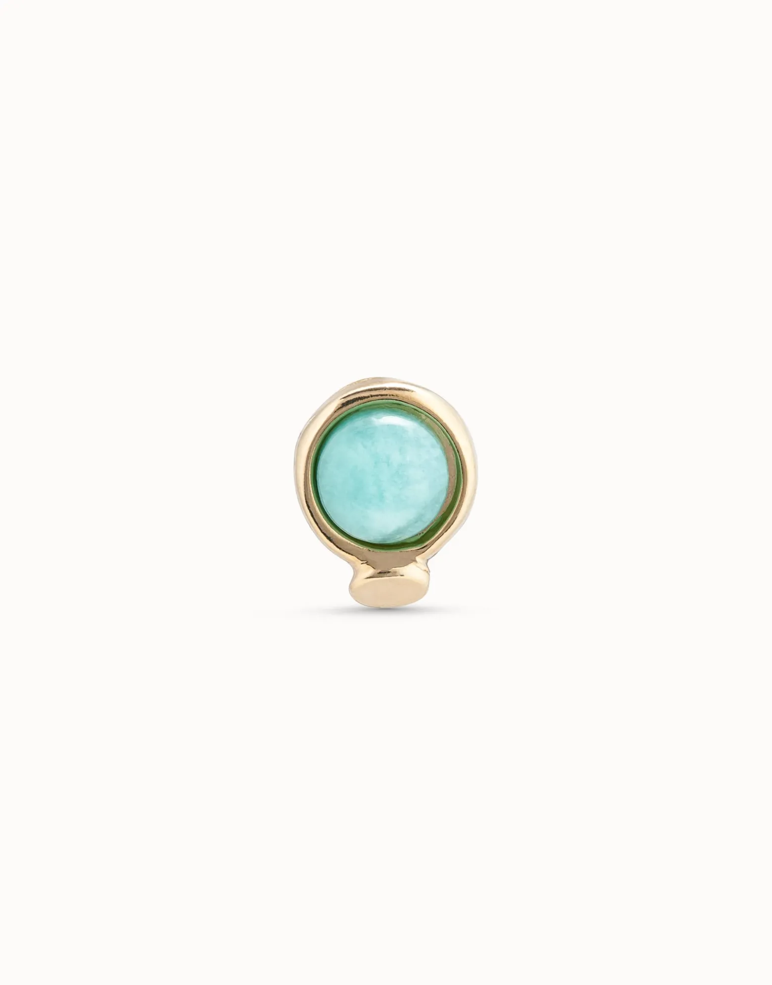 Single Stud Earring With Blue Crystal