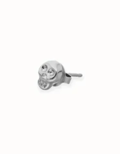 Skull single stud earring