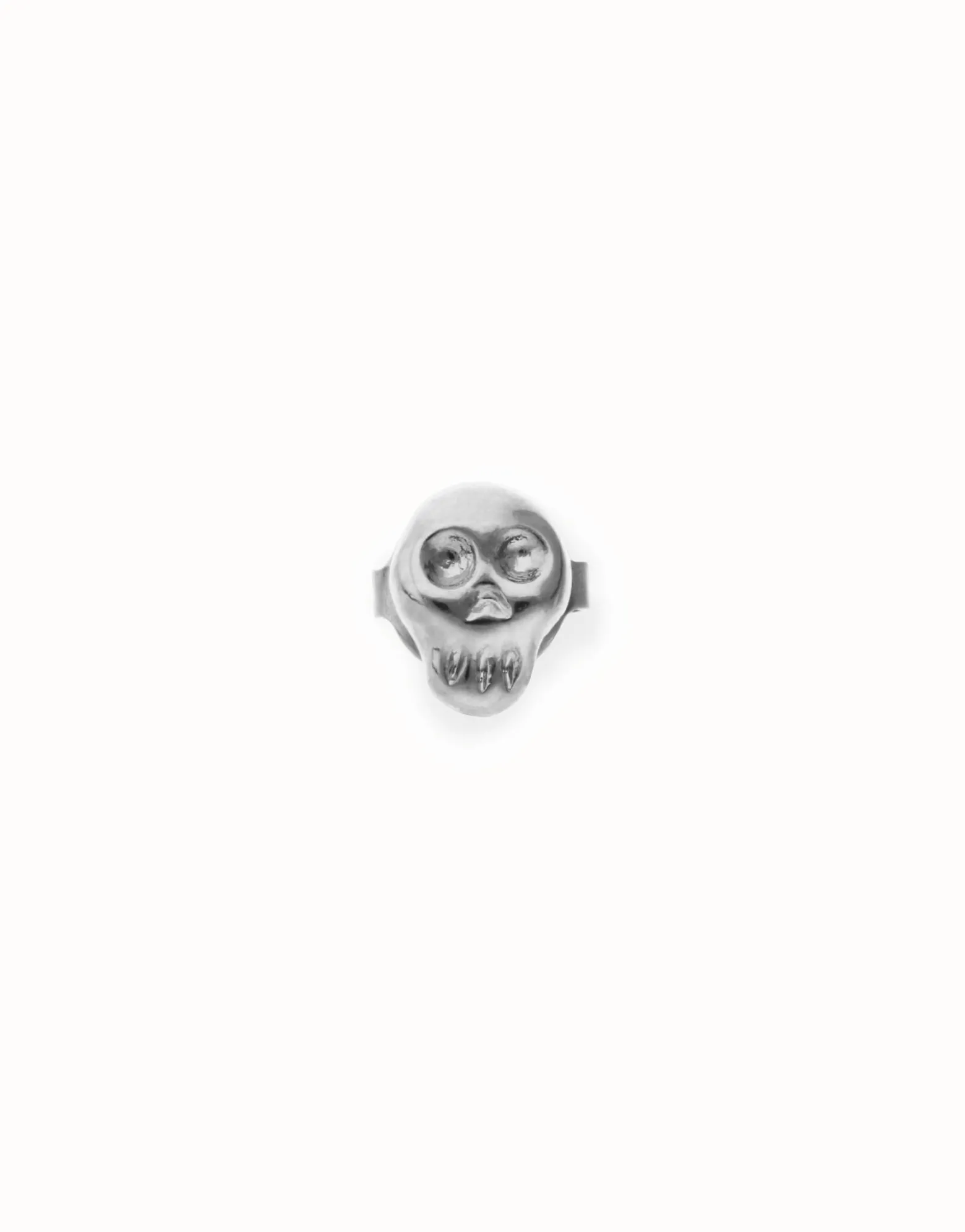 Skull single stud earring