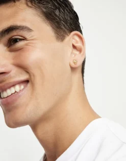 Skull single stud earring