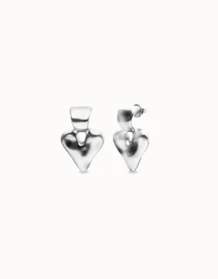 Small heart stud earrings