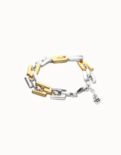 Square links chain bracelet
