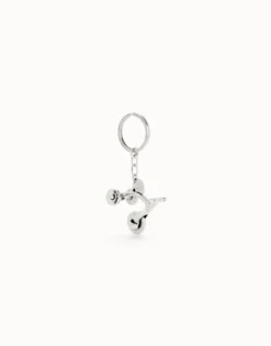 Sterling silver-plated tricycle key-ring