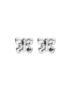Stud earrings with a butterfly shape