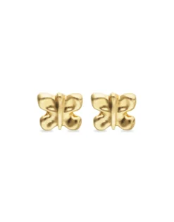 Stud earrings with a butterfly shape