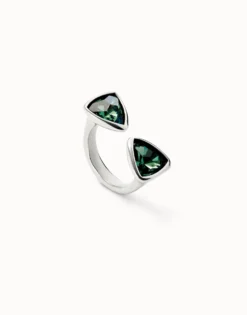 Triangular ring with two crystals