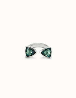 Triangular ring with two crystals