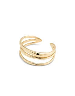 Triple curved bangle bracelet