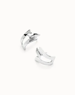 Triple-Curve Stud Earrings