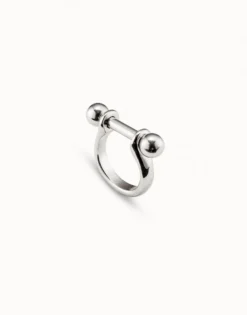 Wide ring with textured finish