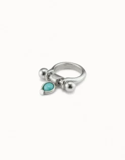 Wide ring with textured finish